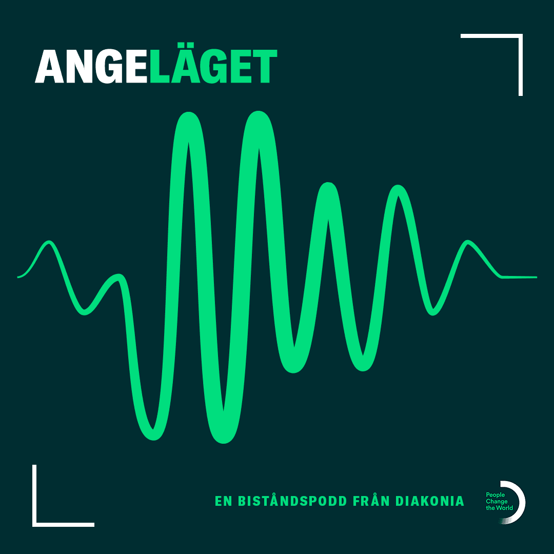 grön ljudvåg mot mörk bakgrund