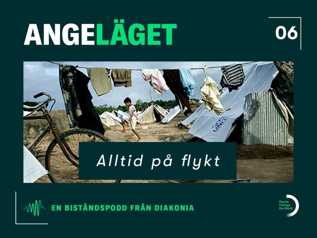 Omslag podden avsnitt 6 Alltid på flykt