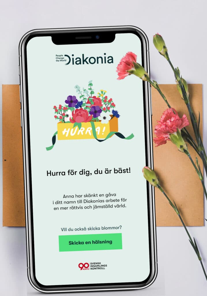 Skicka en digital gåva med sms