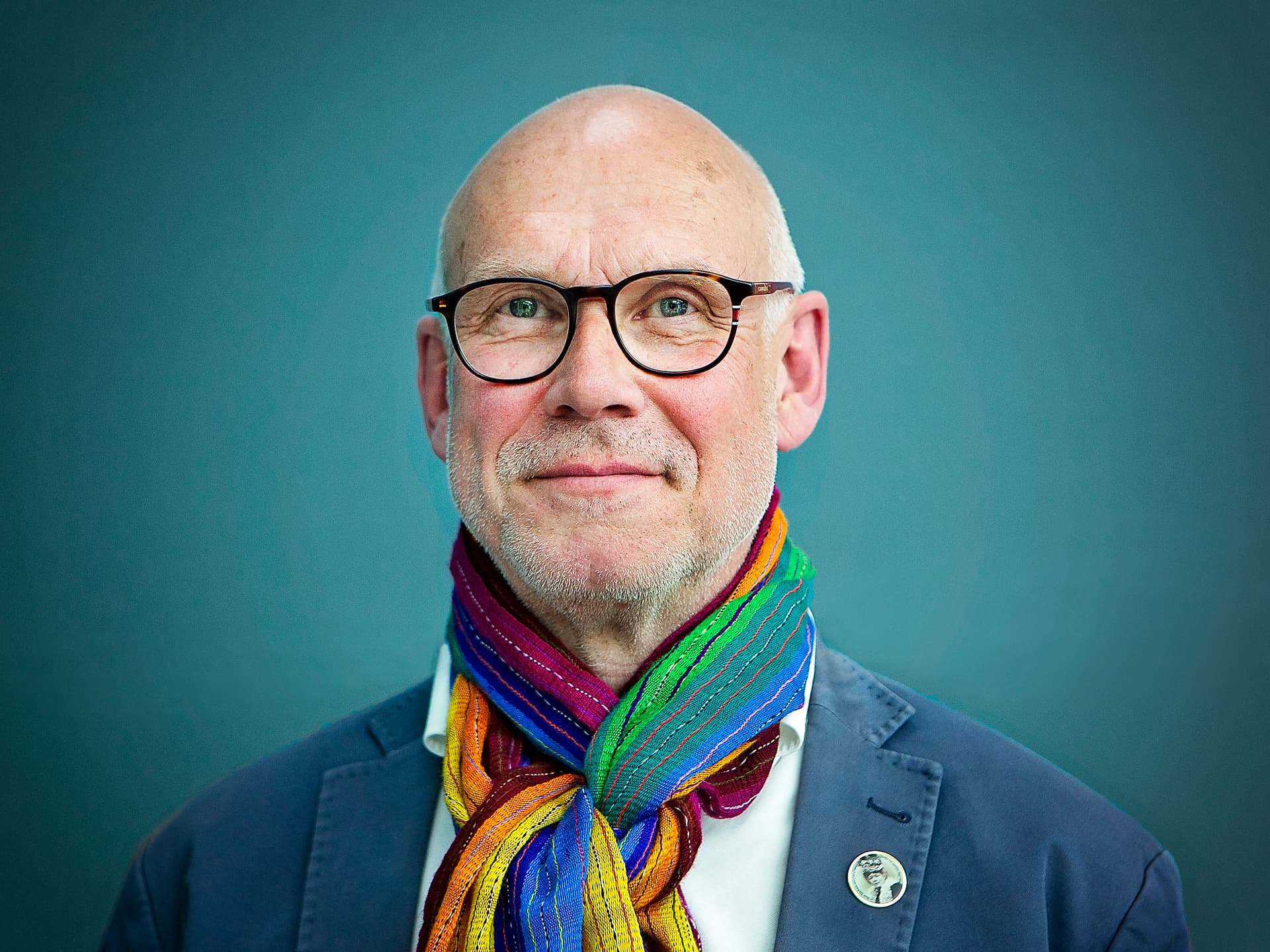 A portrait of Pether Nordin, chairperson of the board of Diakonia.