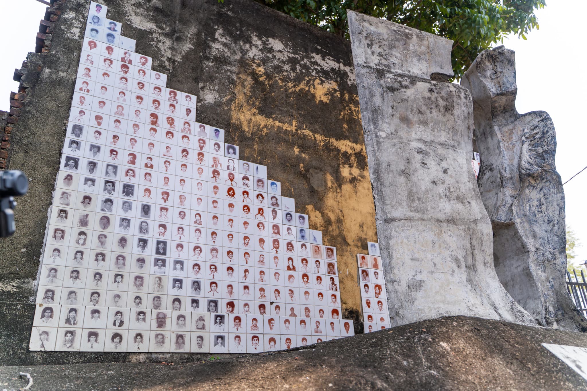The Monument for the Disappeared in Sri Lanka, at the Seeduwa–Raddoluwa junction, is a gathering place for families to commemorate loved ones lost to disappearance, especially on the National Day for the Disappeared on October 27.