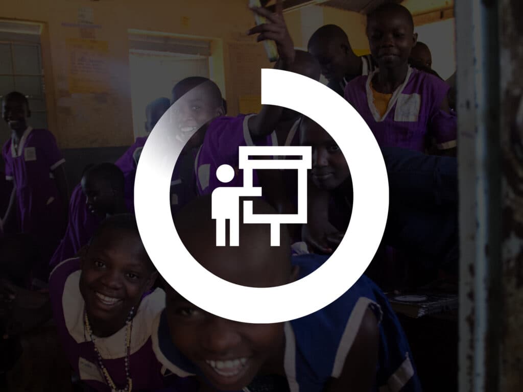 Diakonia Bild på barn med Diakonias logga