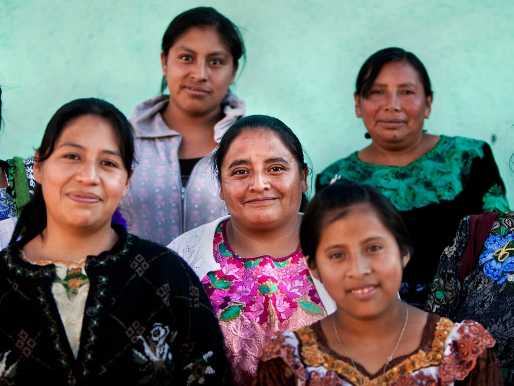 A group of Guatemalan women.
