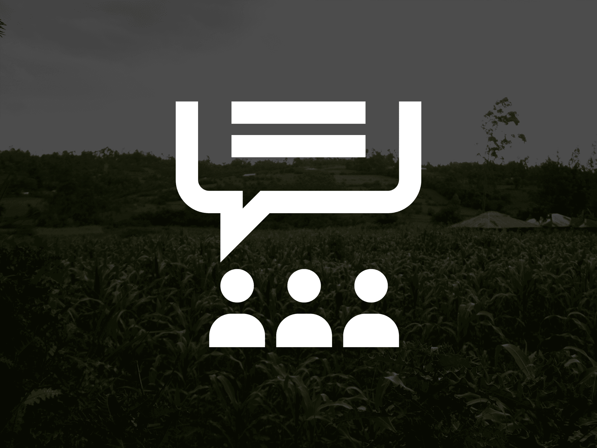 Photo: Diakonia A graphic symbol showing three persons speaking.