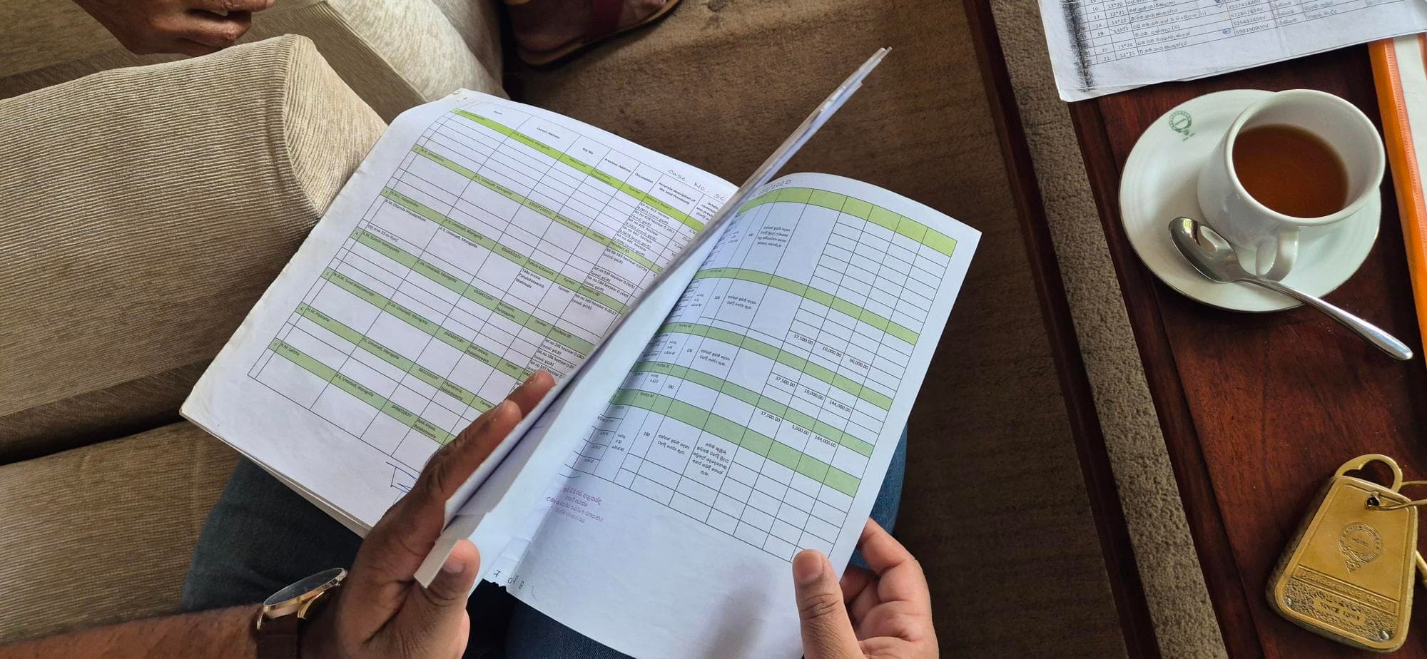 Document listing disbursements to community - LST Document listing disbursements to community