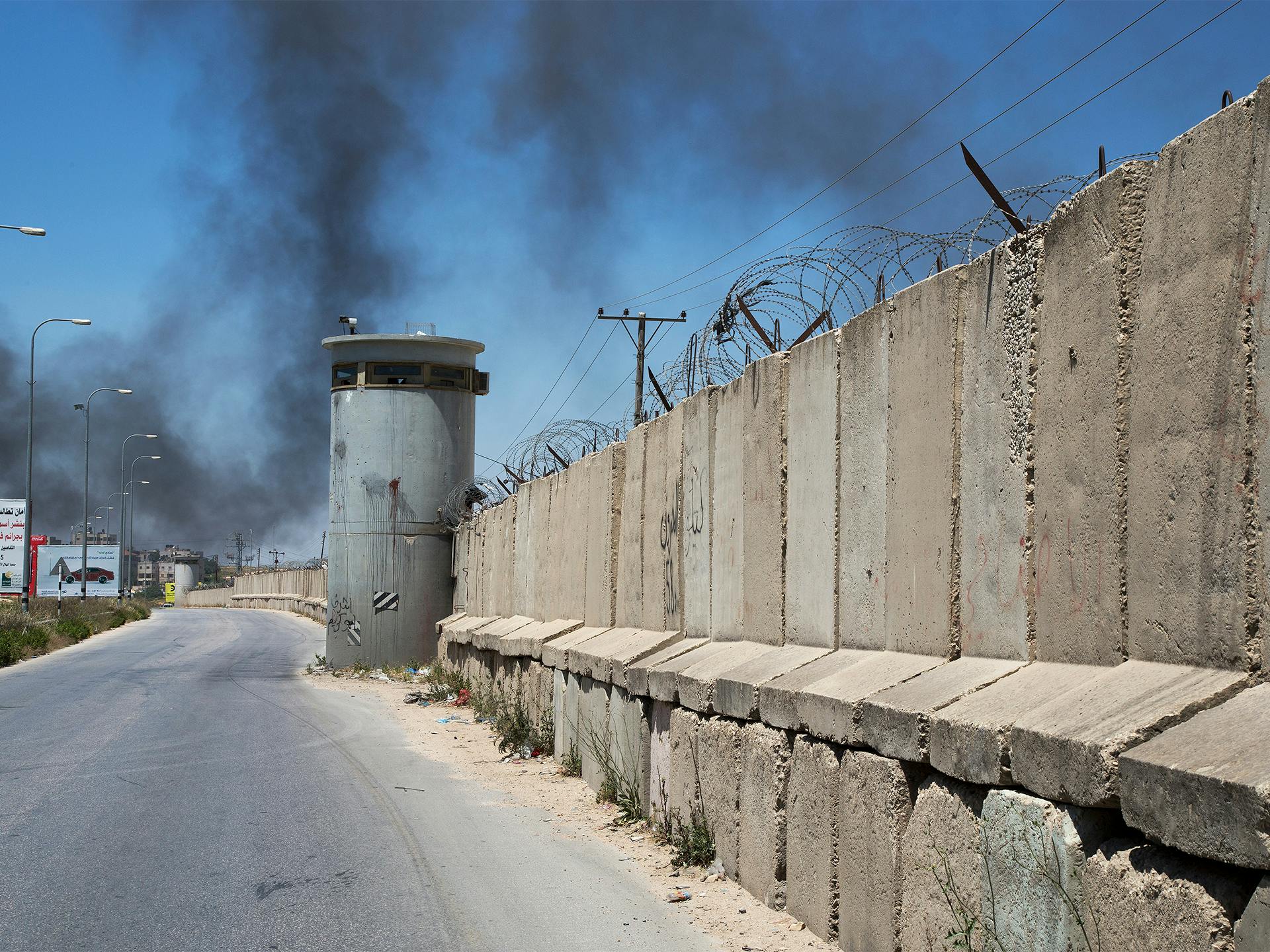 separationsmur vid Ramallah
