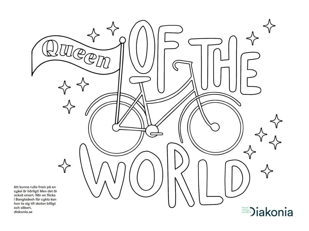 Illustration på en cykel