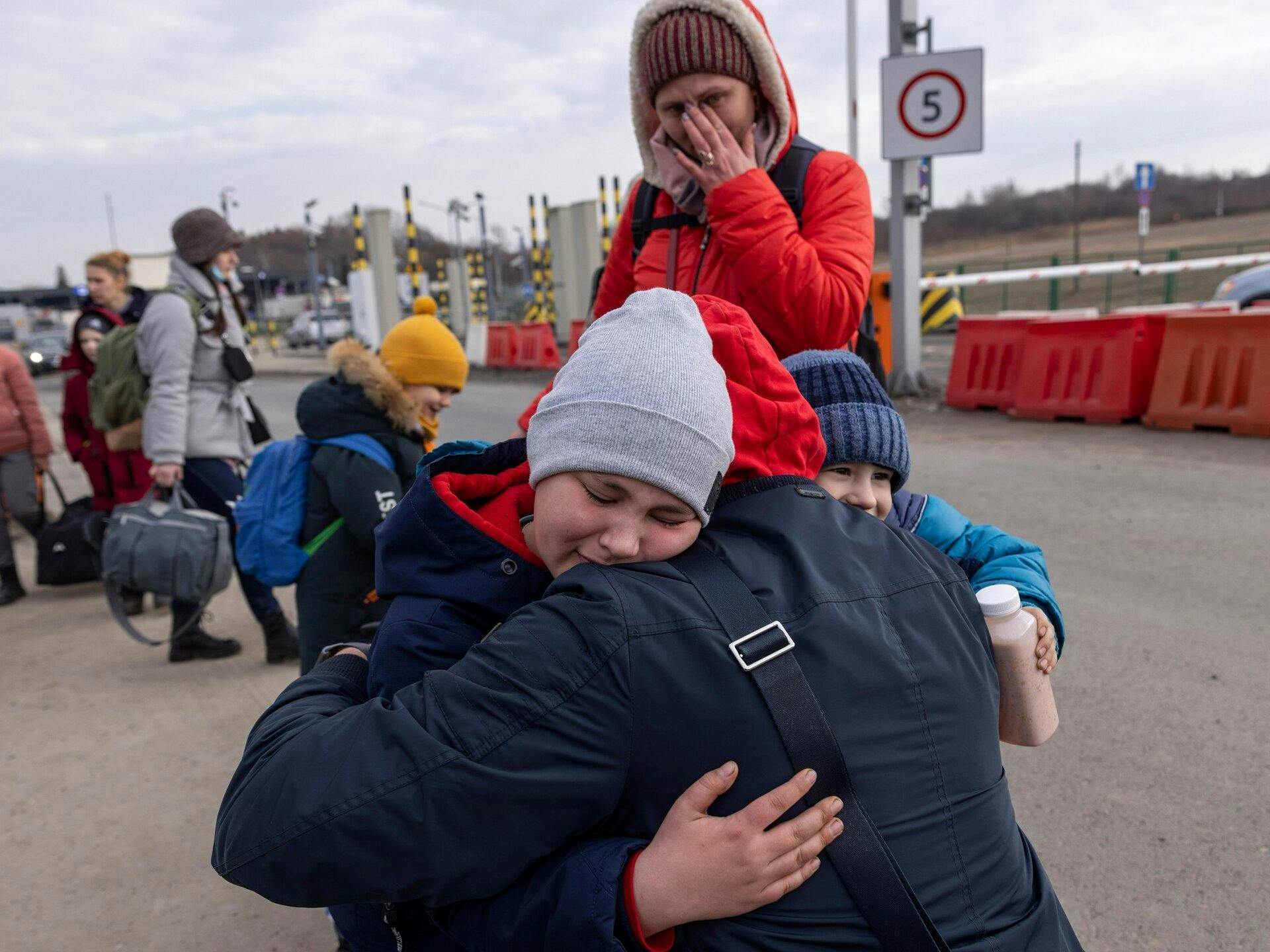 Familj återförenas ukraina