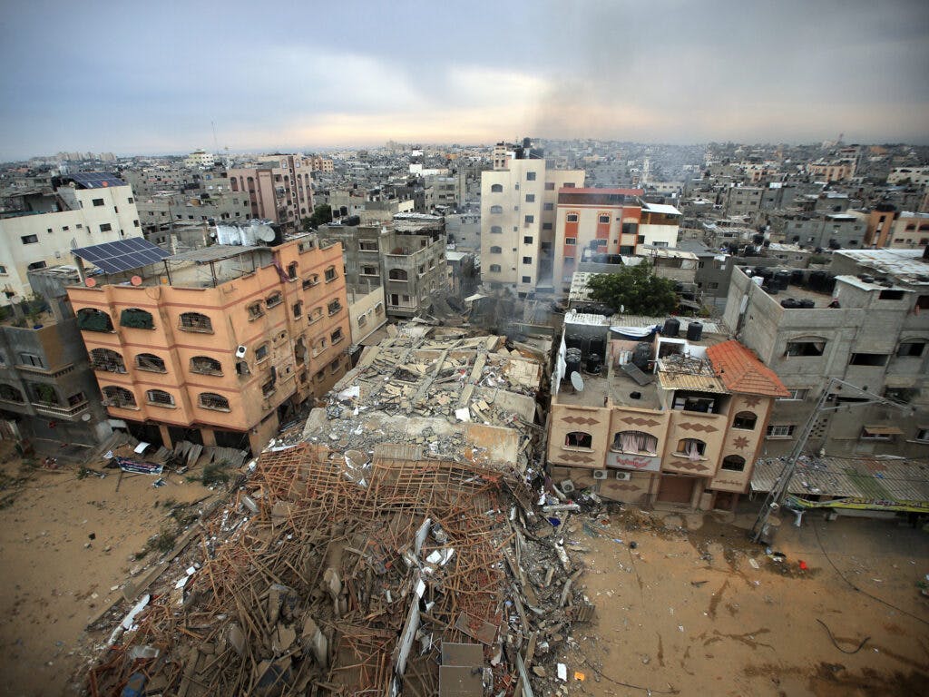 Utsikt över Jabaliya, Gaza, den 11 oktober 2023.