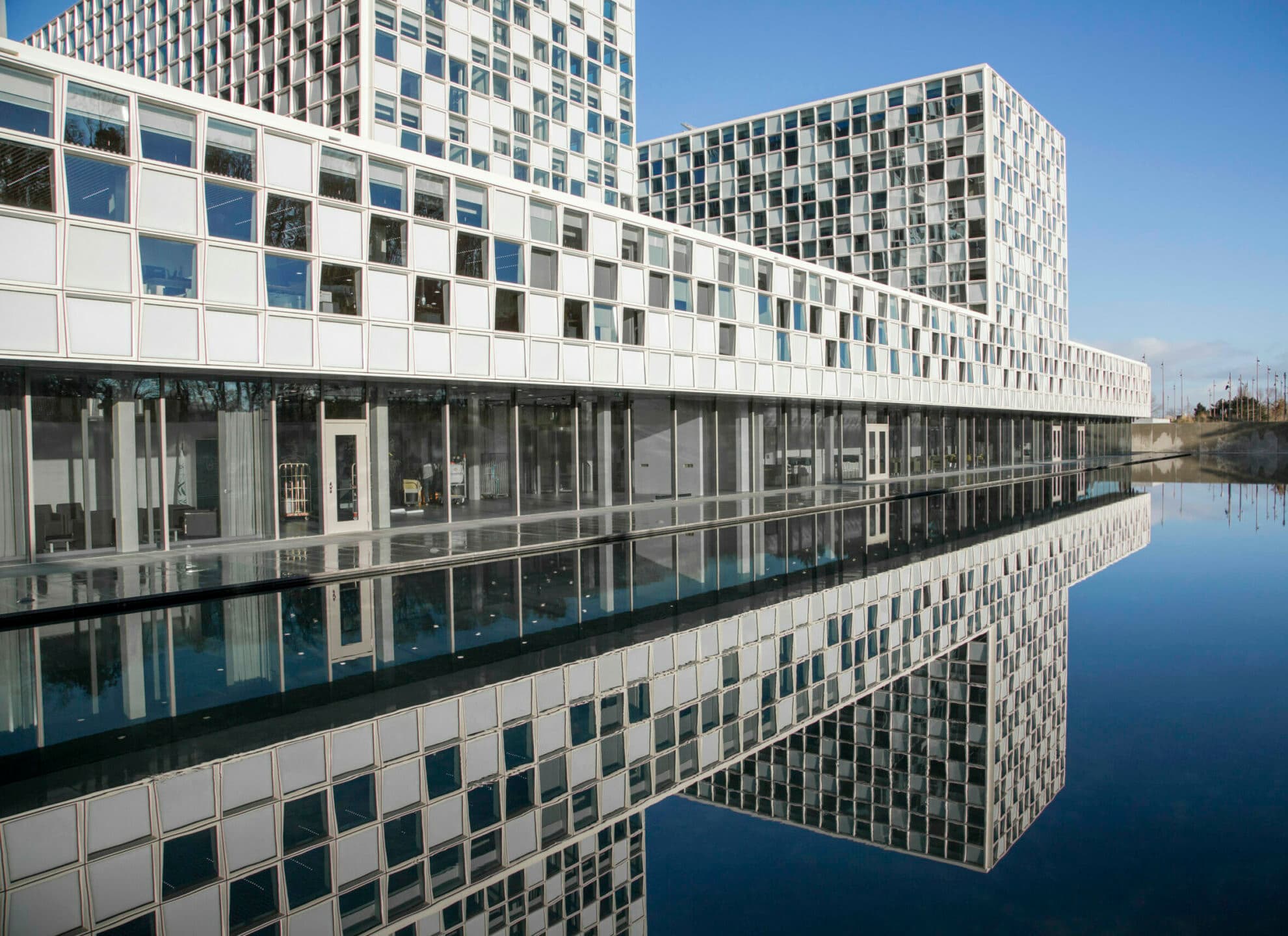 The building of the International Criminal Court. The building of the International Criminal Court.