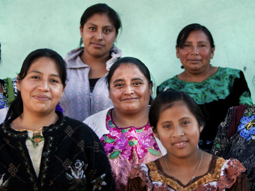 A group of Guatemalan women.