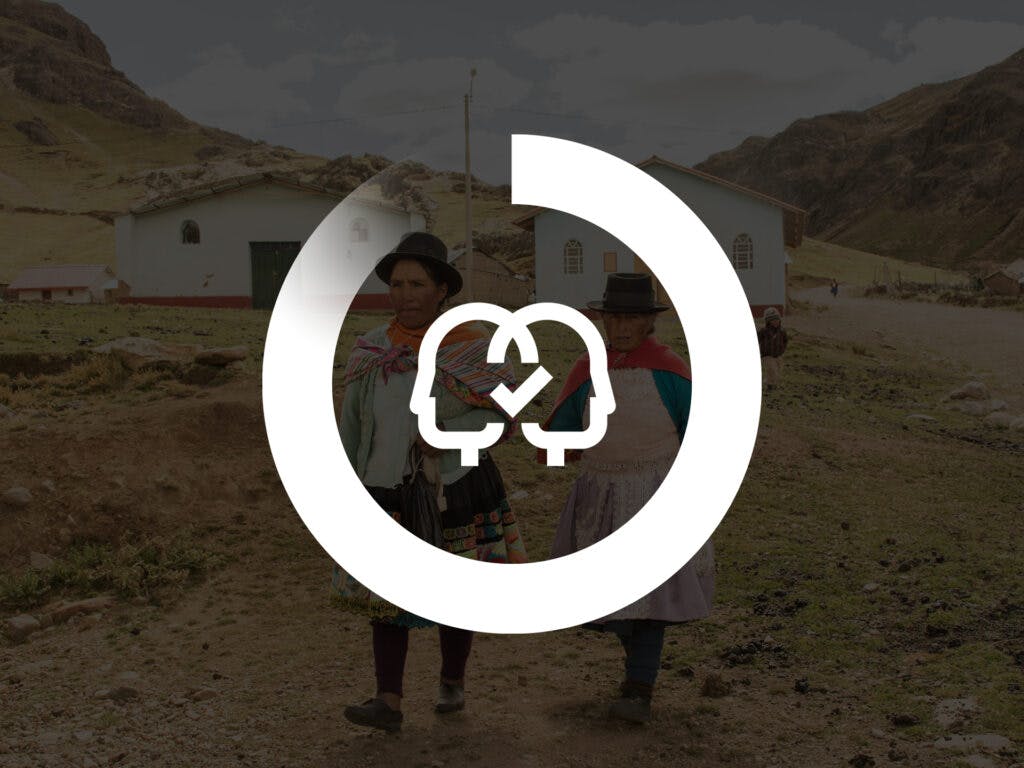 A graphic image showing the Diakonia circle progressbar with a symbol with two people inside.