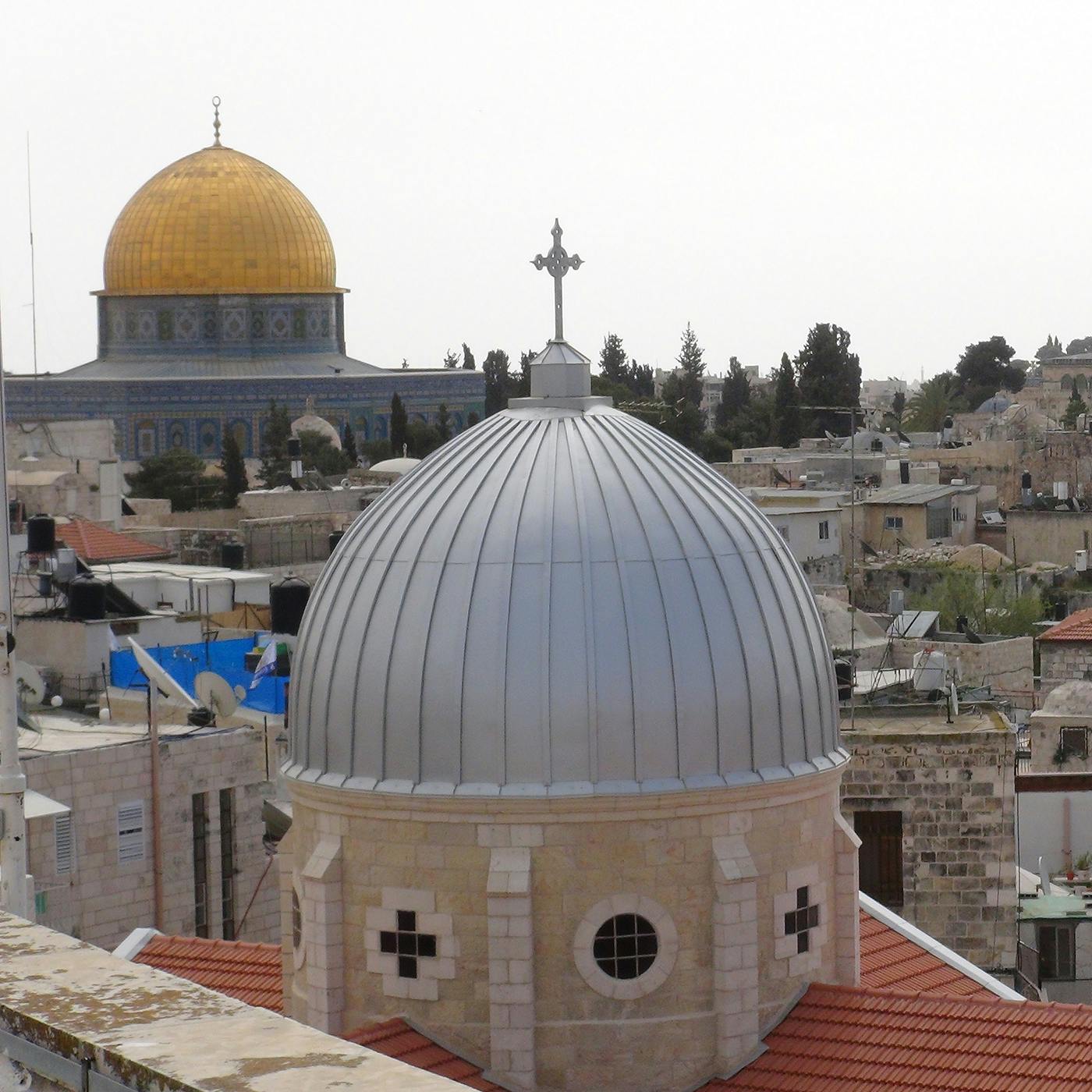 kupoler i Jerusalems gamla stad